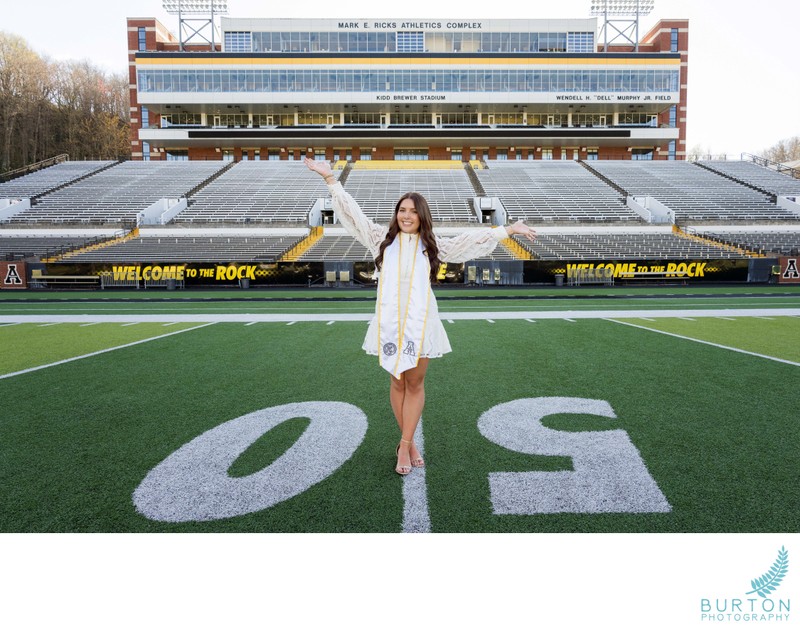 App State Grad Portrait, Kidd Brewer Stadium, Boone, NC