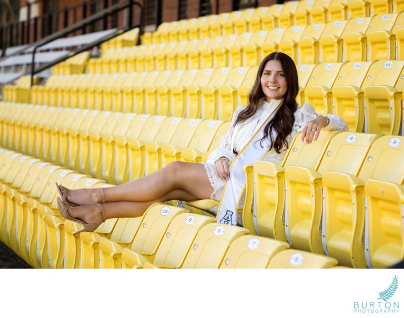 App State Senior in Stadium Seats | Boone, NC