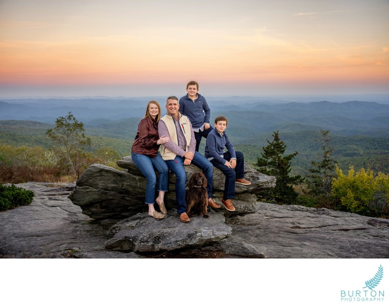 Family Portrait at Beacon Heights | Boone NC