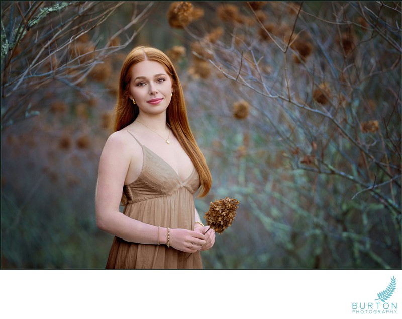 Senior Portrait at Bass Lake | Blowing Rock, NC