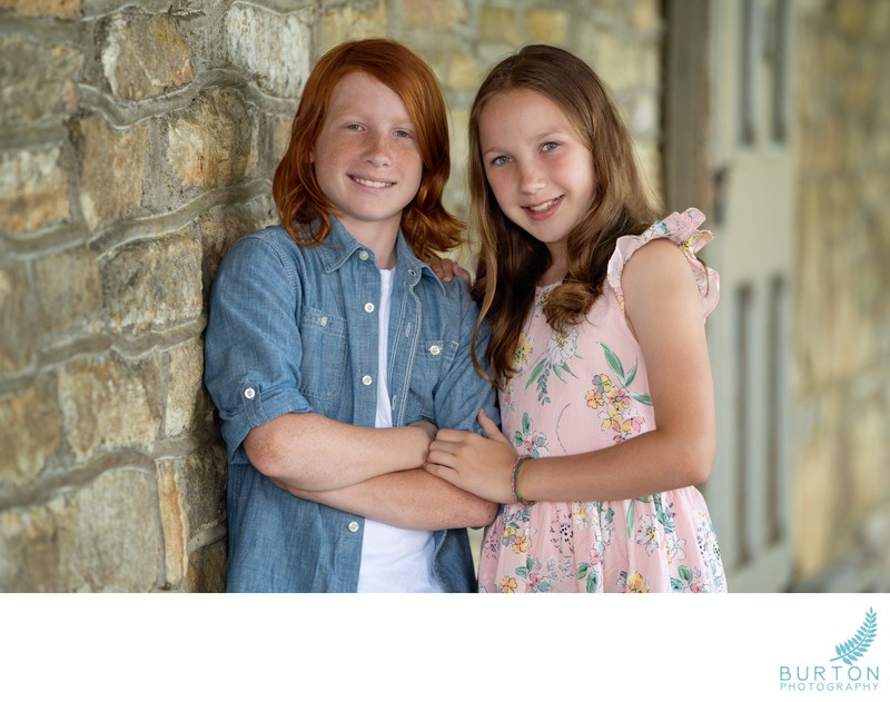 Teen Siblings | Carriage House, Flat Top Manor, NC