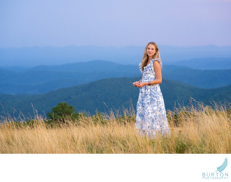 Senior Portrait at Doughton Park | Blue Ridge Parkway
