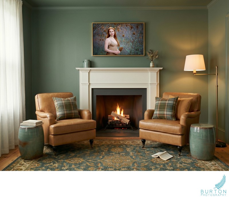 Senior Portrait Wall Art | Above the Fireplace