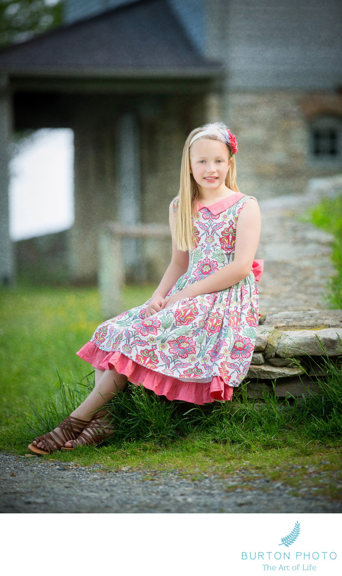 Top Portrait Of Girl Blowing Rock - Best Boone Children Portraits