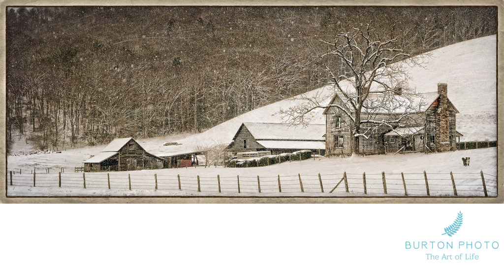 Blue Ridge Parkway Scenic Photographer Snow Farm