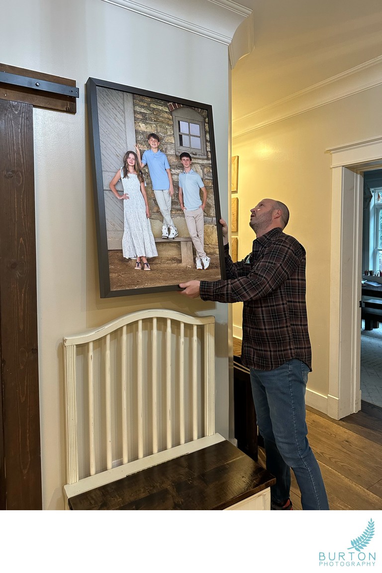Portrait Installation | Burton Photography Boone NC