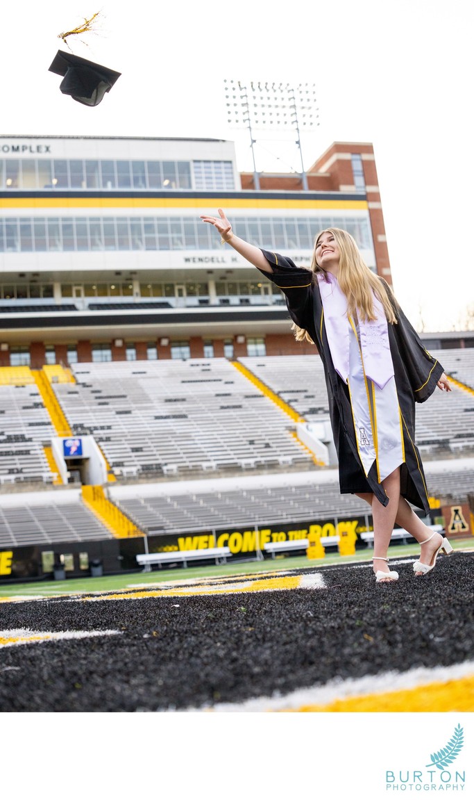 App State Cap Toss | Kidd Brewer Stadium, Boone, NC