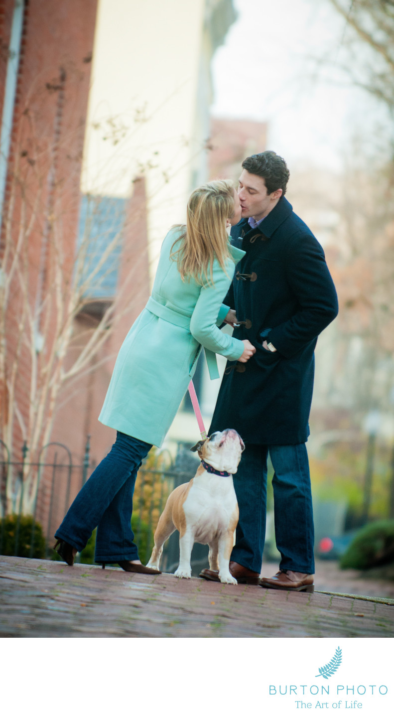 Georgetown Washington DC Engagement Portrait