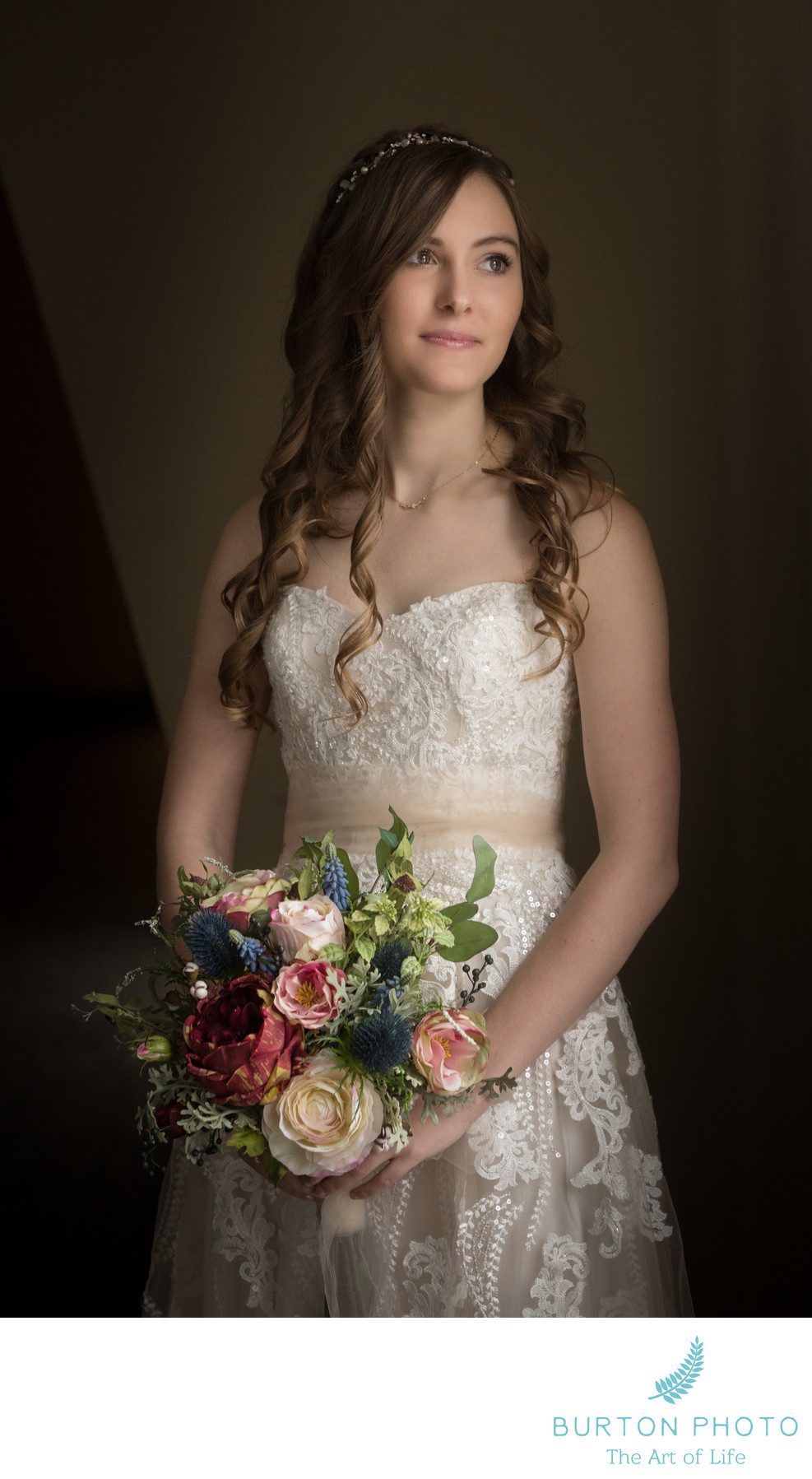 Boone Wedding Photographer Romantic Bridal Portrait