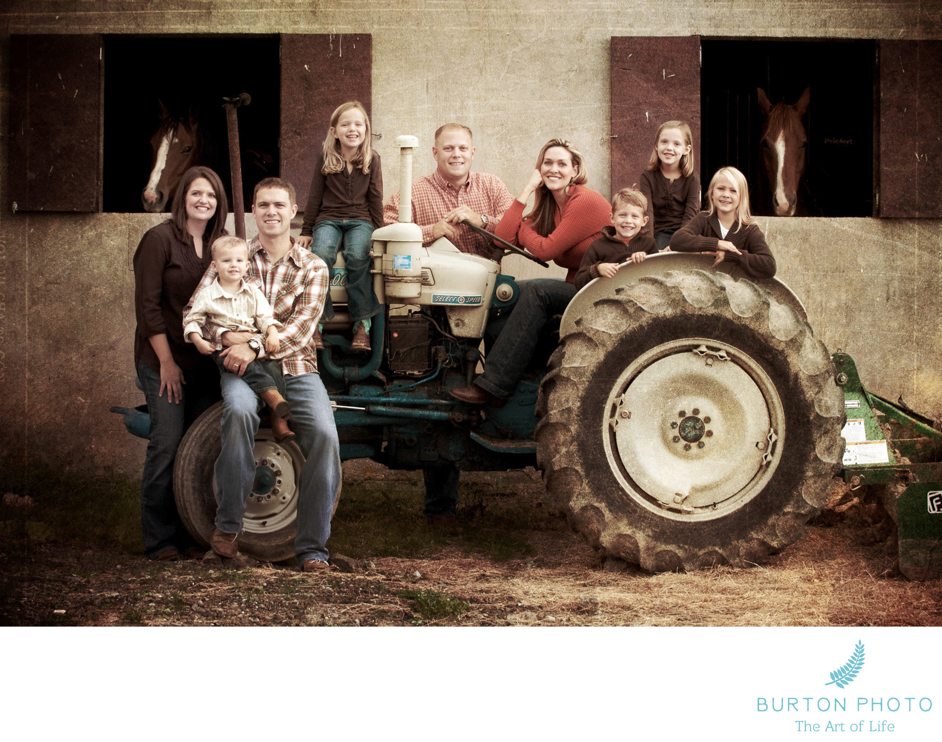 Boone Family Portrait at the Farm - Families