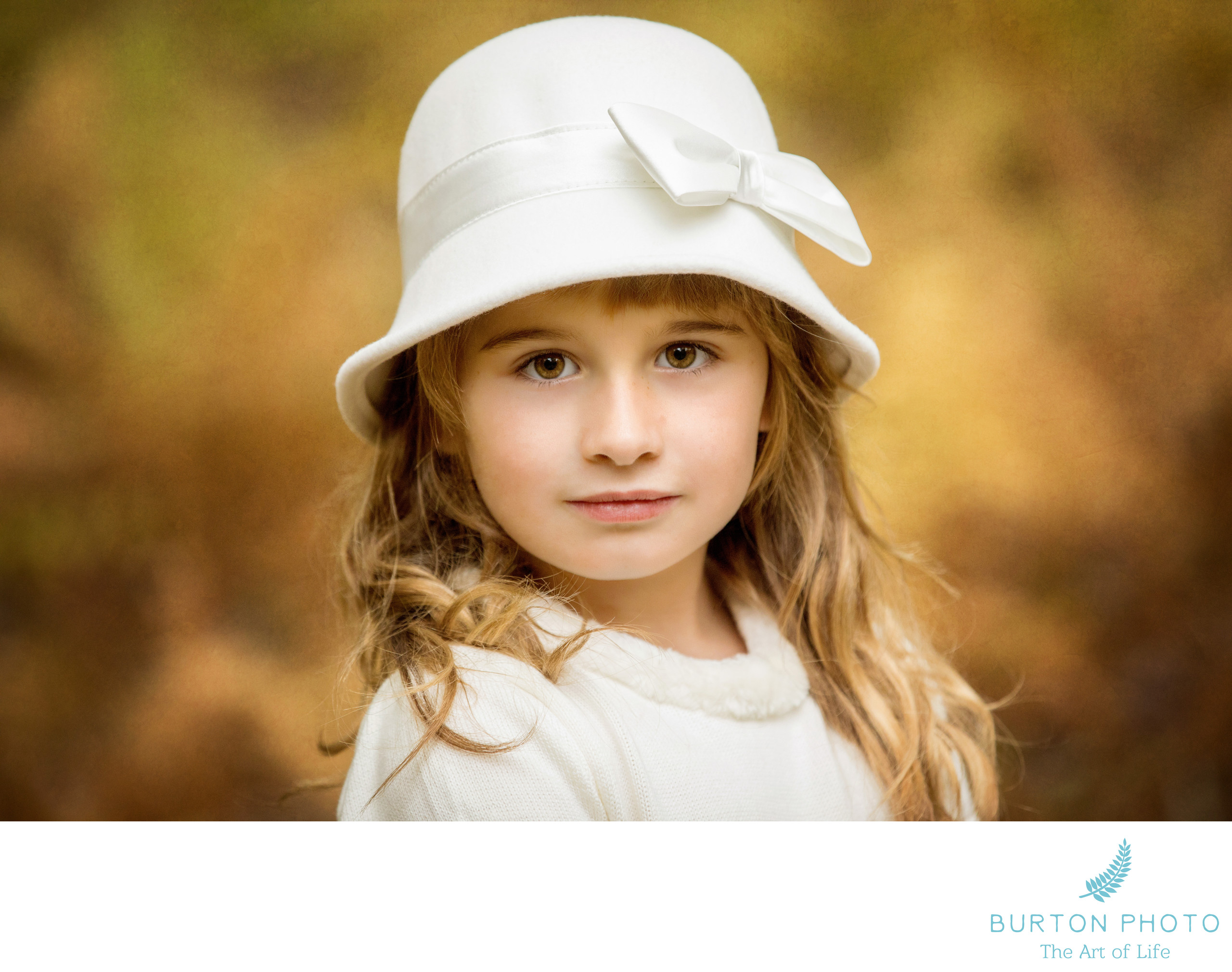 Girl Portrait With Hat - Best Boone Children Portraits