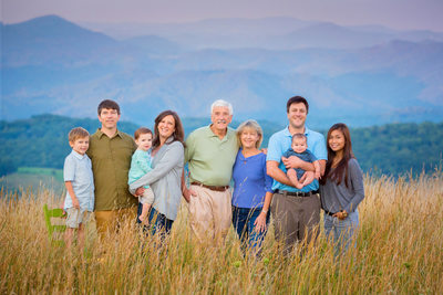 Banner Elk Family Portrait Three Generations
