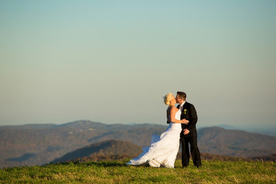 Wedding Pictures in Banner Elk Mountain View