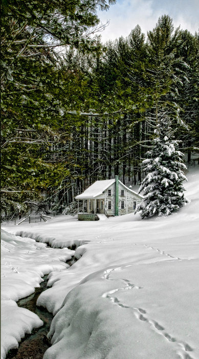 Blue Ridge Parkway Scenic Photographer Snow Cabin