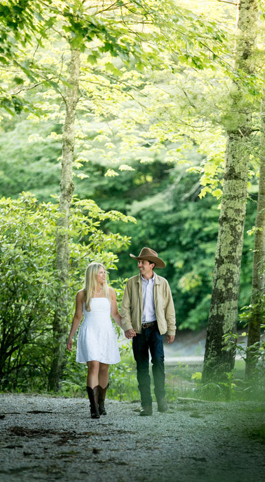 Blowing Rock Country Club Engagement Session
