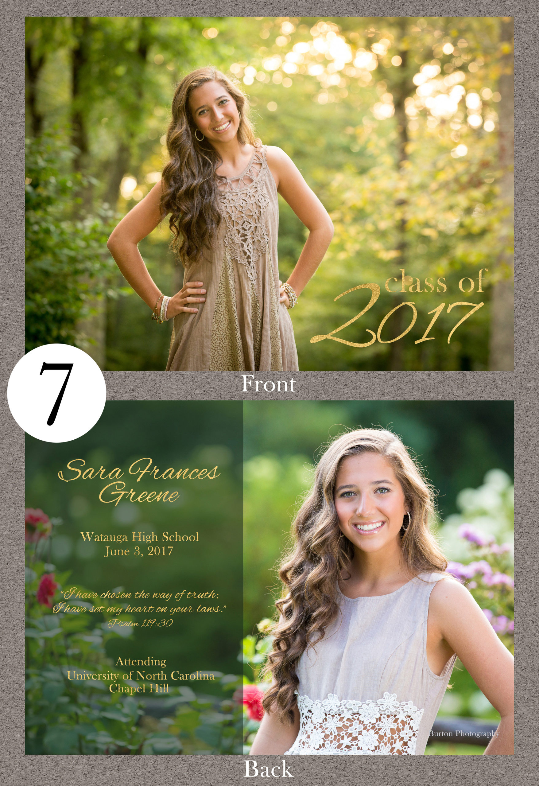 Graduation Card Gallery and Design Form