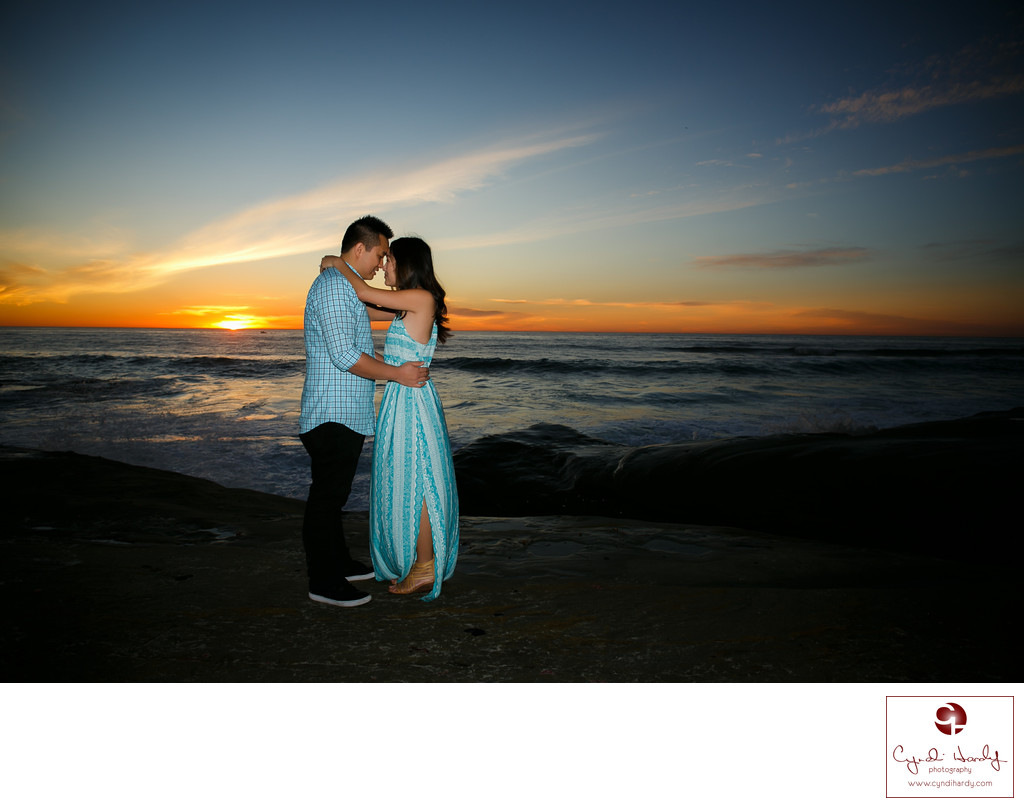 Sunset Engagement Photo La Jolla