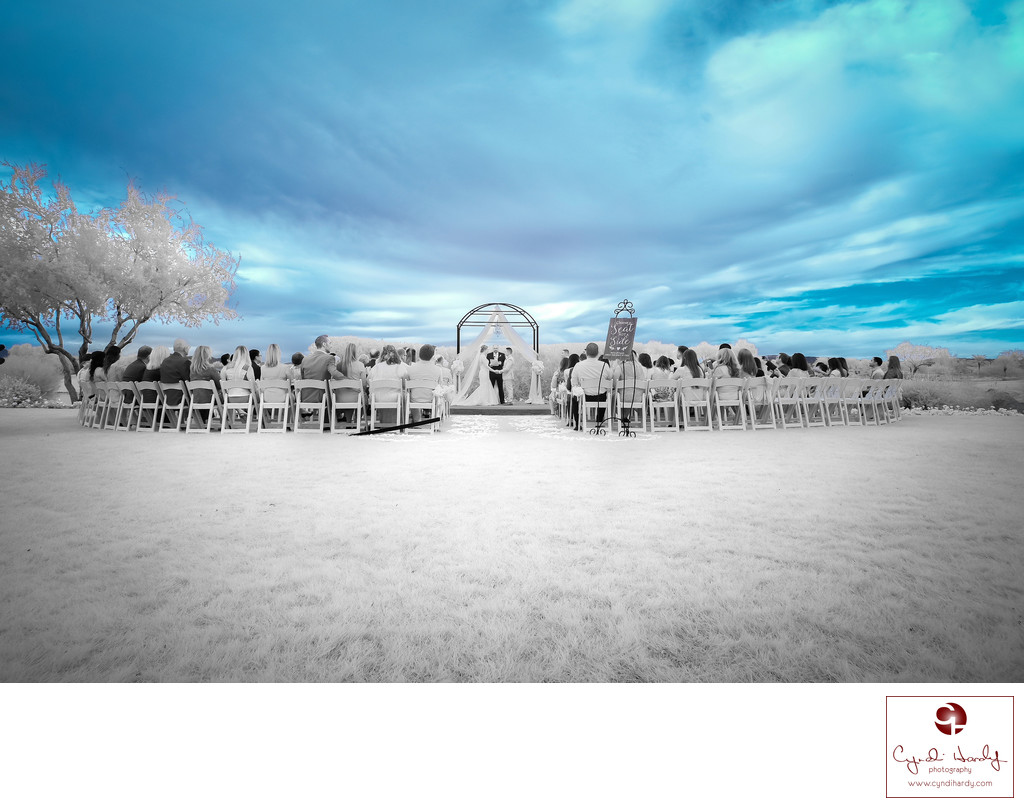 Infrared wedding photography