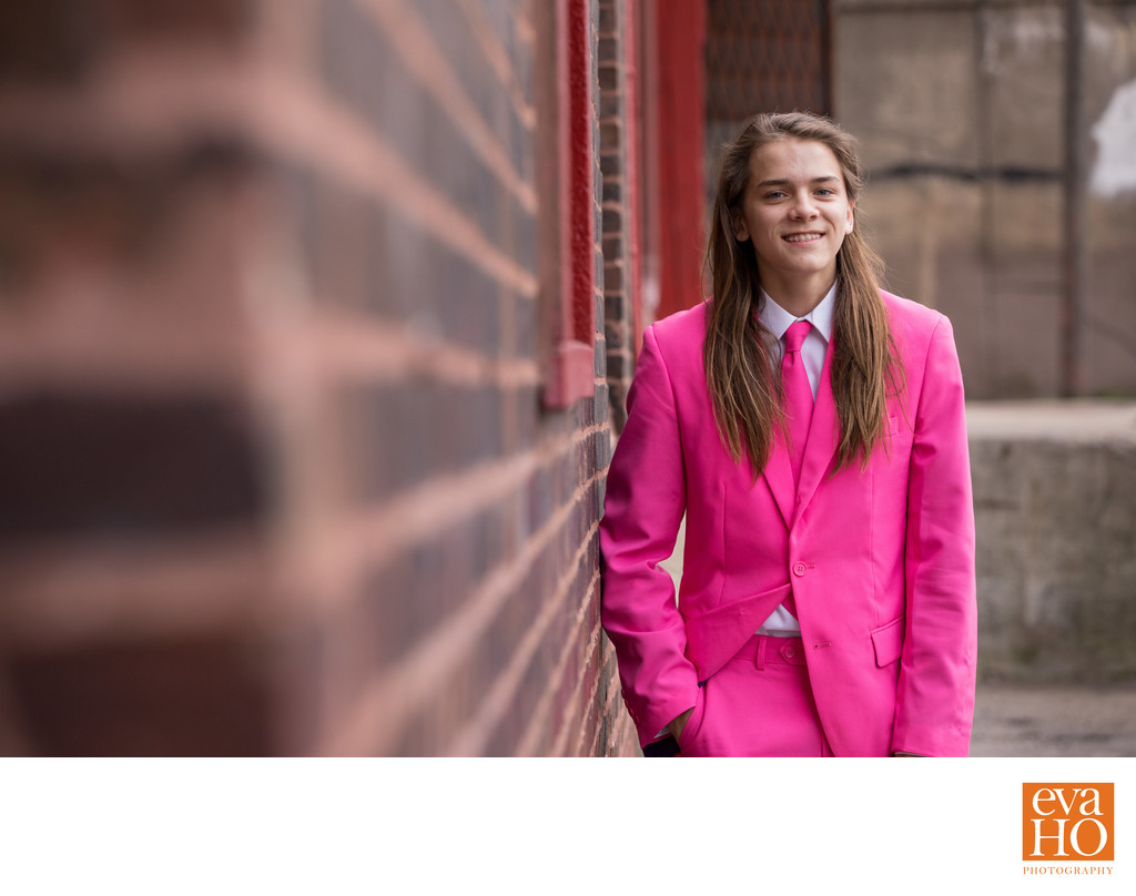 Chicago High School Freshman Wears Pink in His Photoshoot