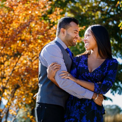 Fall Engagement Session at Museum Campus