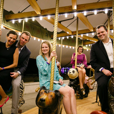 Guests of Zoo-ologie Enjoying Merry-Go-Round RIdes