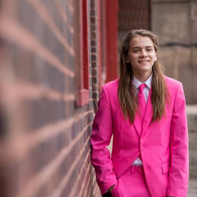 Chicago High School Freshman Wears Pink in His Photoshoot