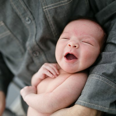 Smiley Newborn Photographs in Chicago