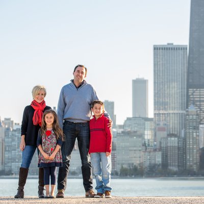 Best Chicago Skyline Family Photographs