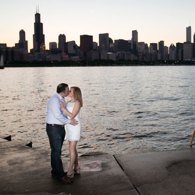 Celebrate 1-Year Anniversary with Chicago Skyline