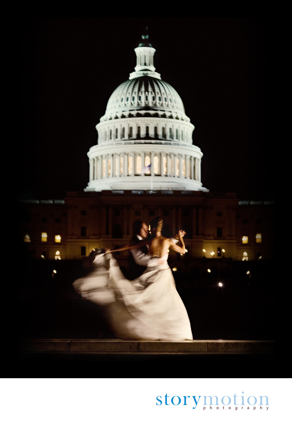 Ronald Regan Building Wedding - After Party Portraits by US Capitol