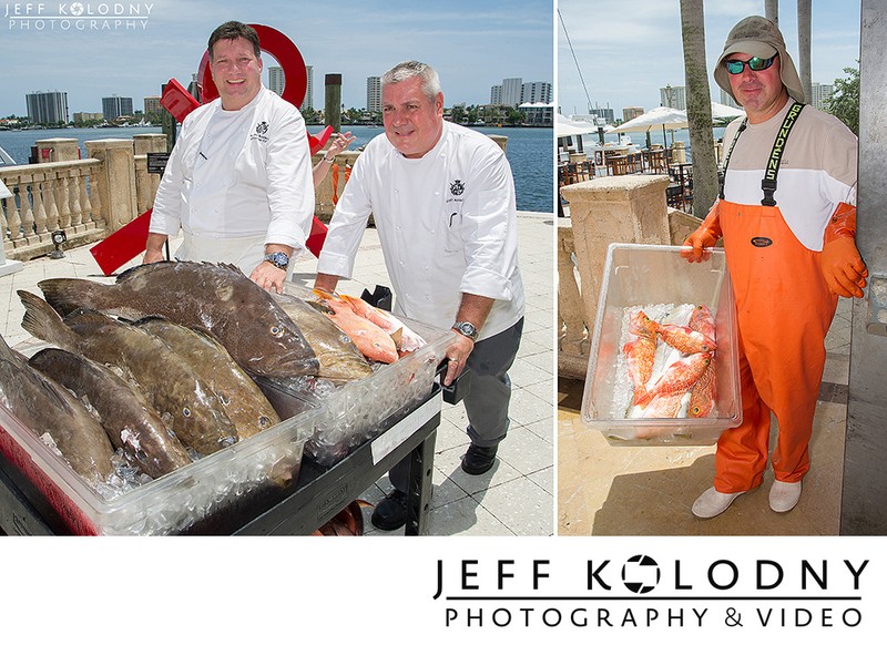 Fresh fish arriving at the Boca Raton Resort and Club.