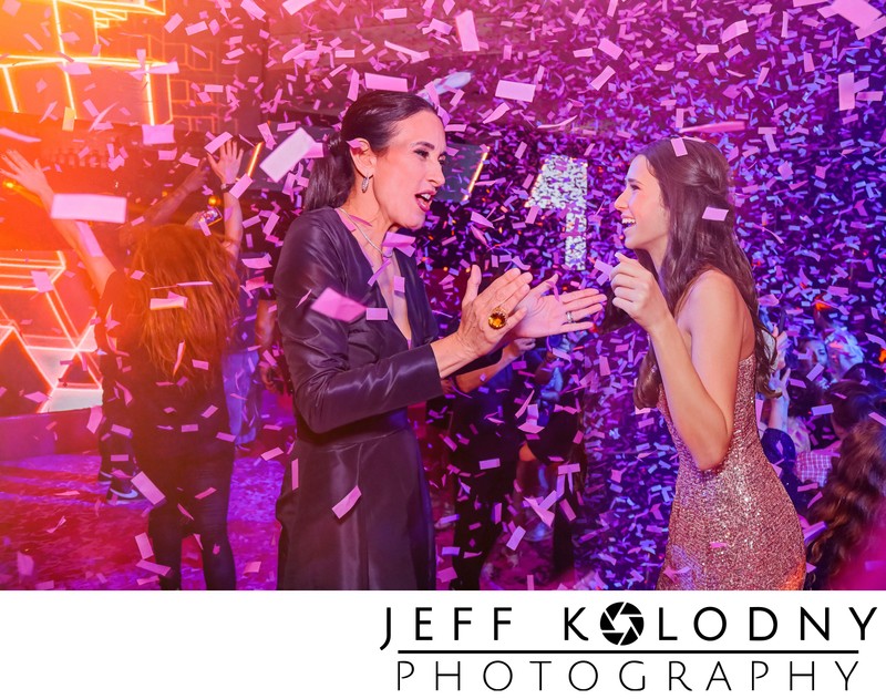  Mitzvah Confetti shower at The Polo Club in Boca Raton