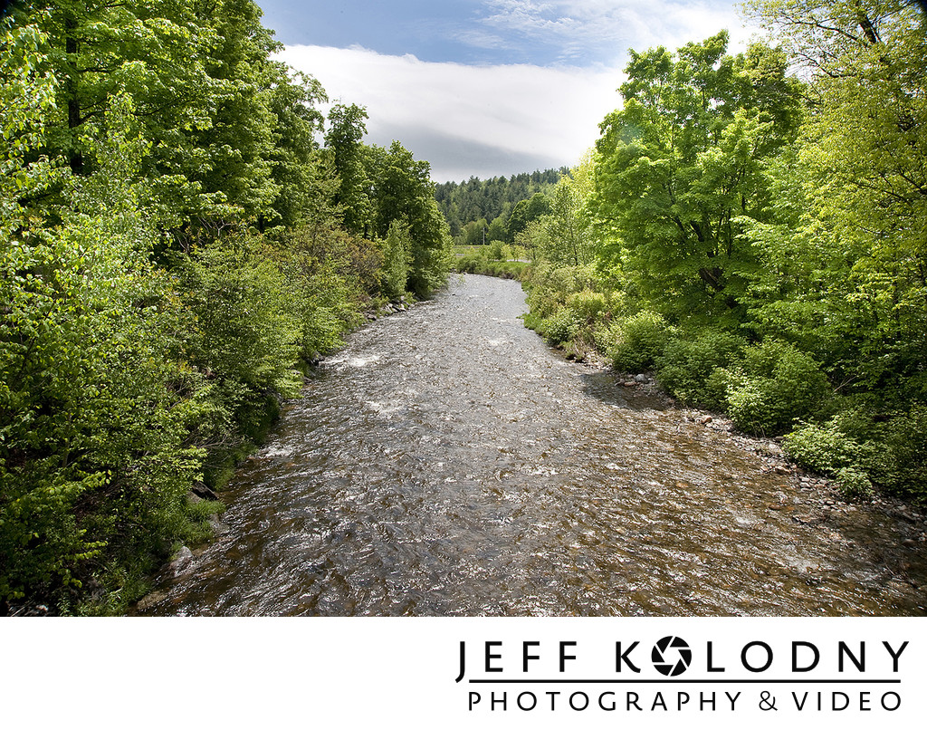 Stowe River in Vermont