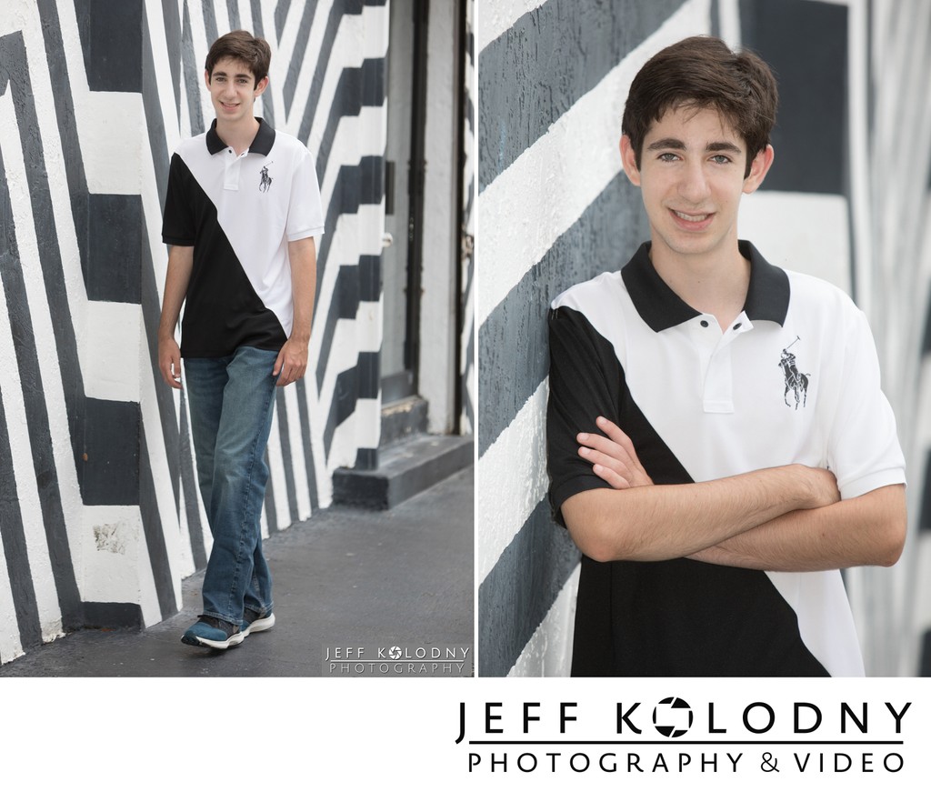 Joel's senior pictures at The Wynwood Walls