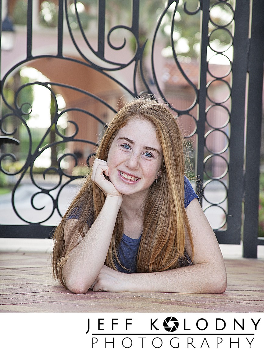 A nice bat mitzvah pre-shoot portrait.