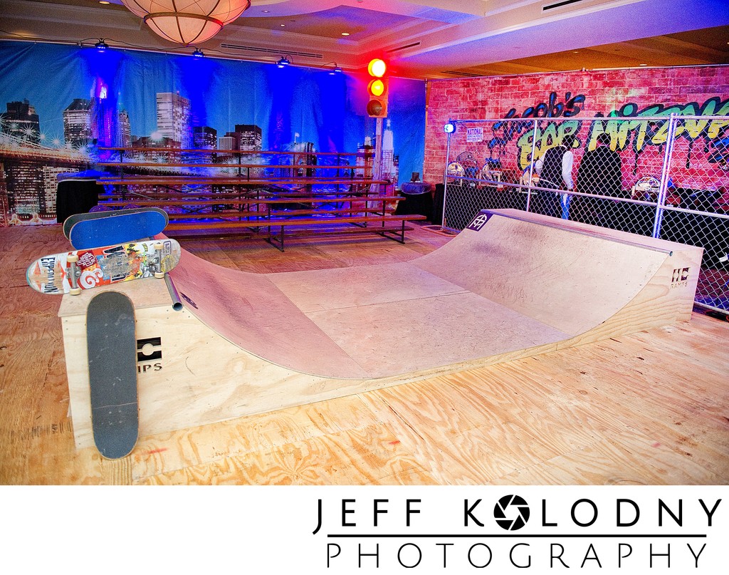 Check out this cool ramp for a bar mitzvah party