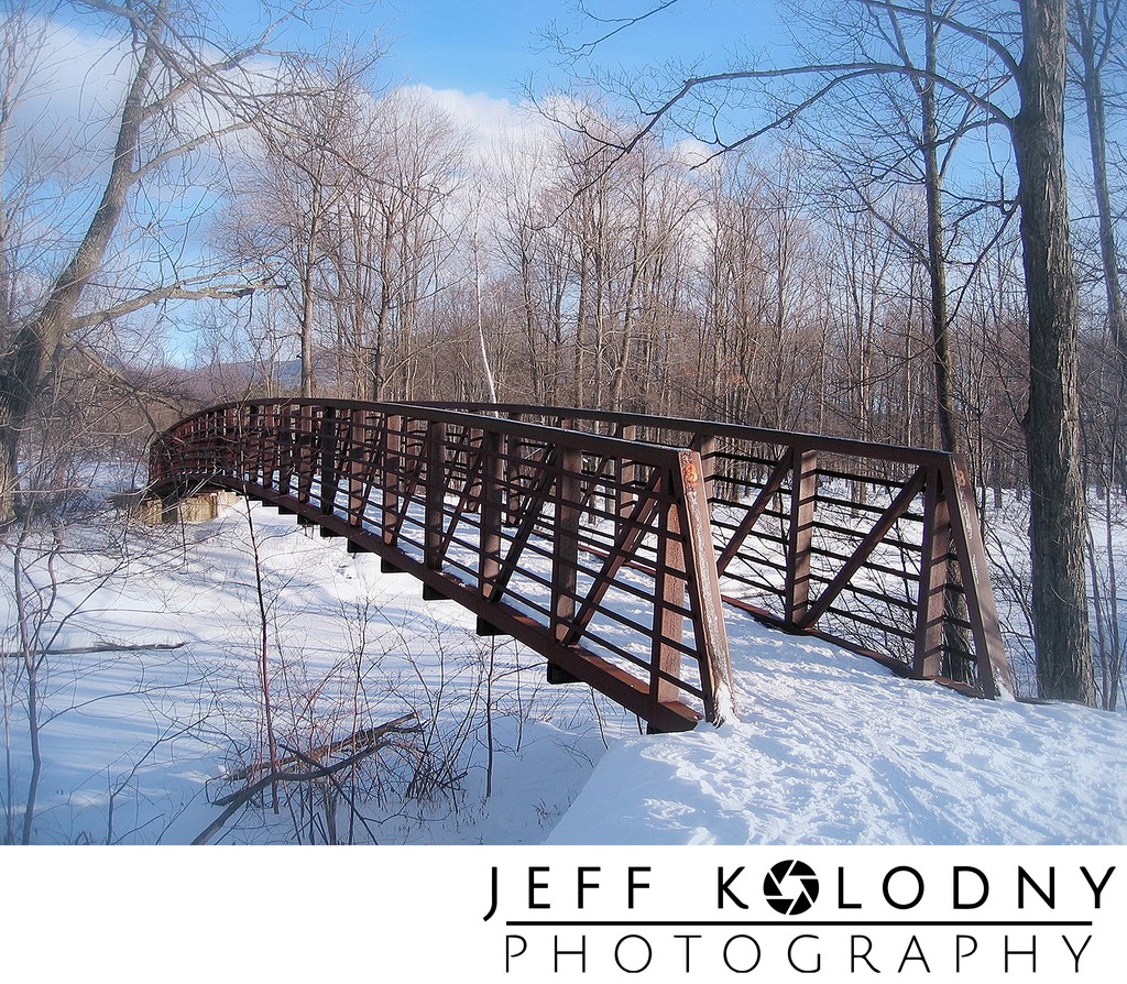 Stowe Bridge in Winter.