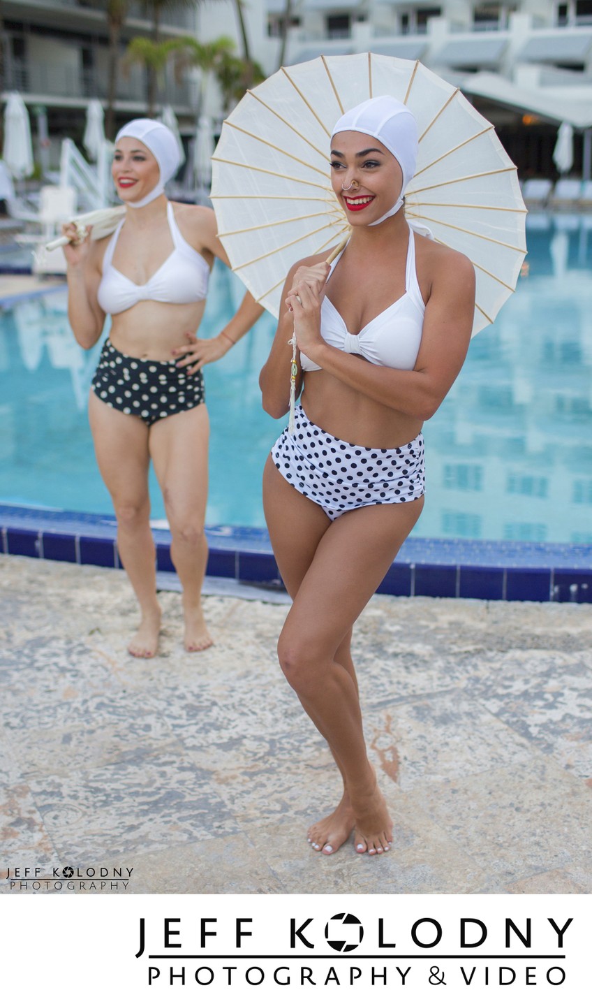 Synchronized Swimmer at a Miami Event.