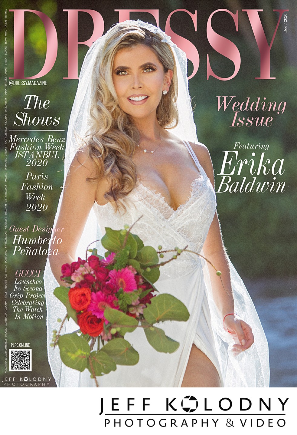 Magazine cover from a South Florida wedding.