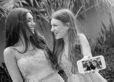 Sisters in action at a South Florida Bat Mitzvah