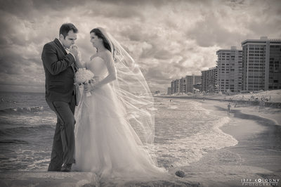 A windy wedding in Boca Raton