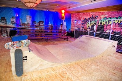 Check out this cool ramp for a bar mitzvah party