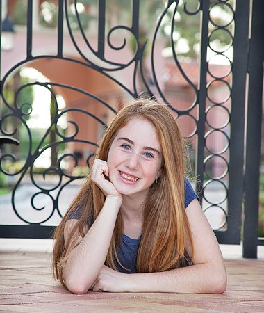 A nice bat mitzvah pre-shoot portrait.