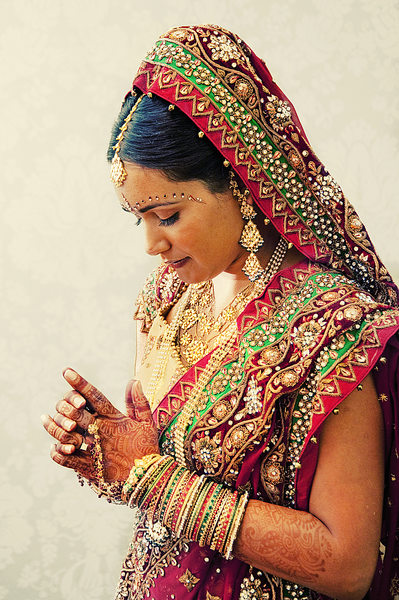 Indian bridal portrait taken in Palm Beach