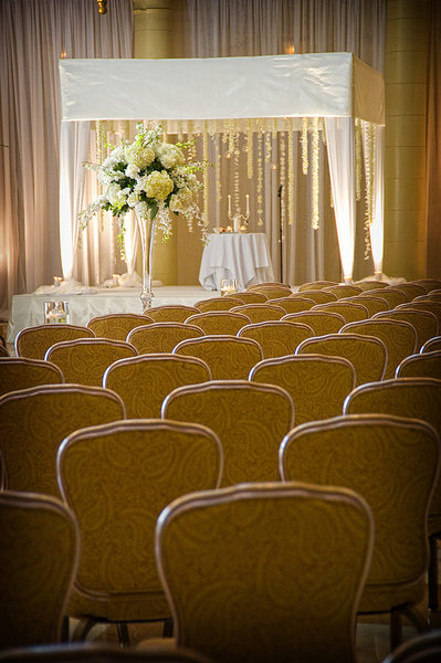 Wedding ceremony decor at the Breakers, Palm Beach.