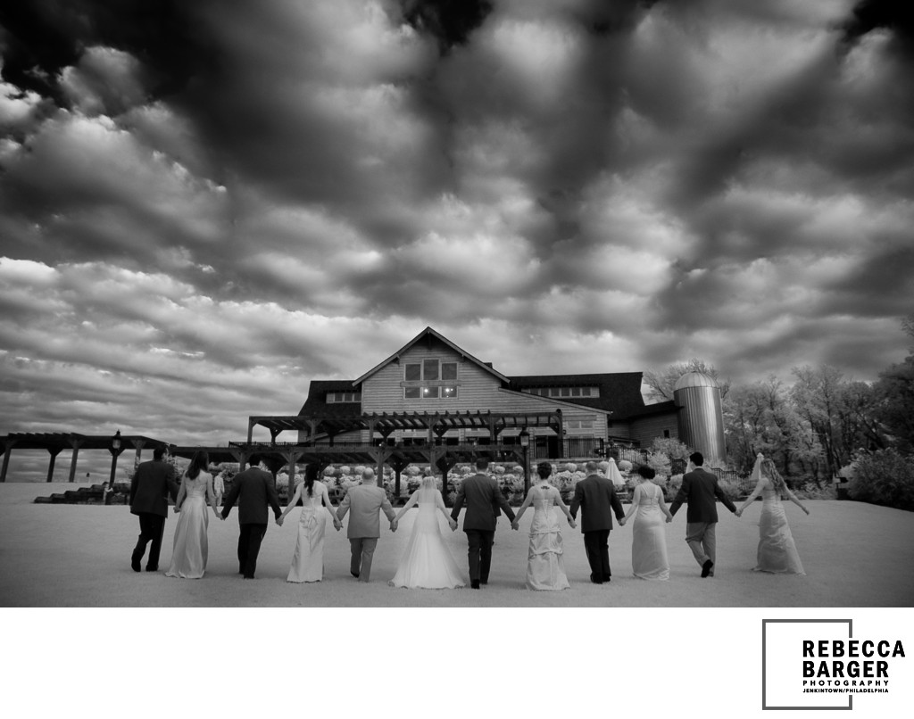 Vineyard wedding clouds, Laurita Winery. 