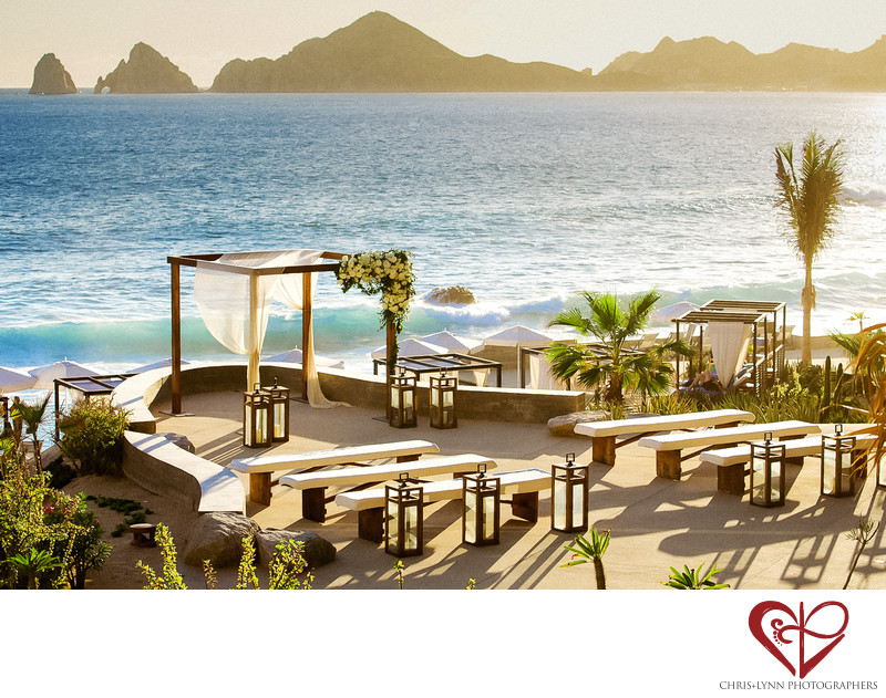 Wedding Ceremony Setup At The Cape Hotel Los Cabos Destination Wedding Ceremony Setup At The Cape Hotel Los Cabos