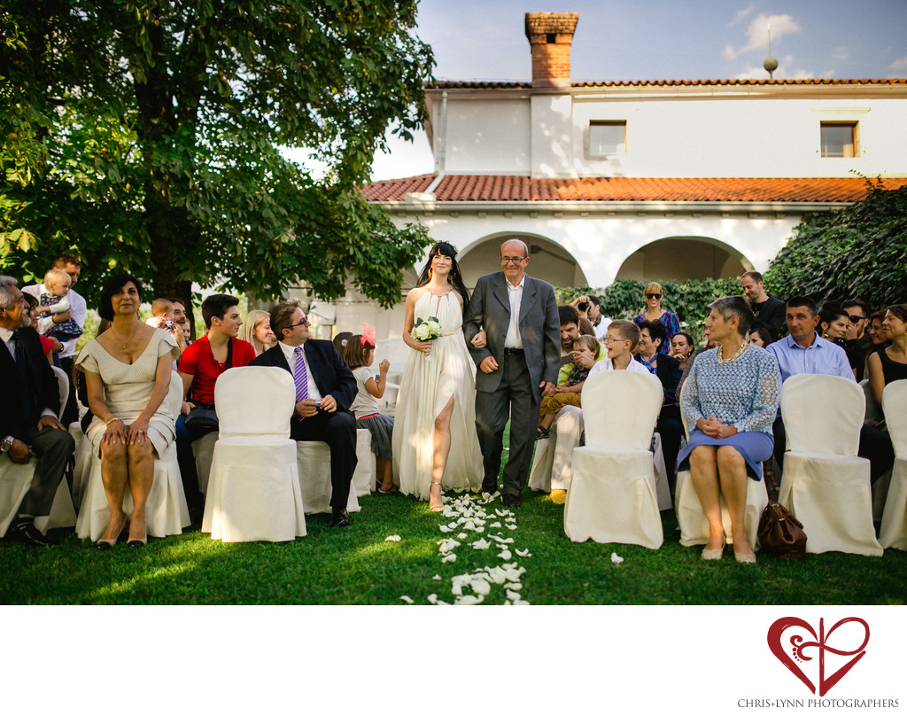 Dvorec Zemono Vineyard Wedding Ceremony