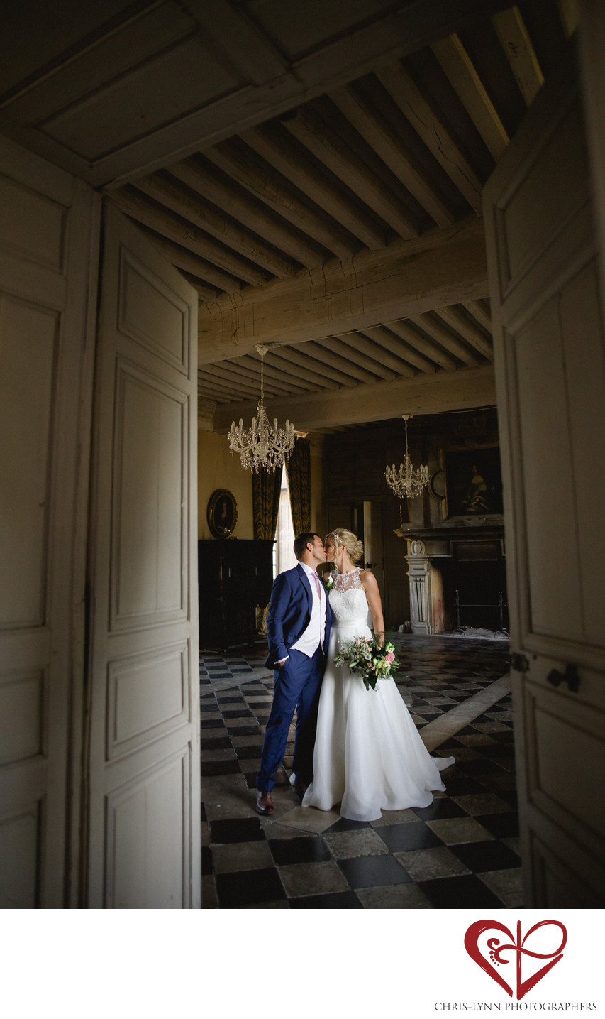 Chateau Saint Loup Wedding Bride and Groom Portrait 4