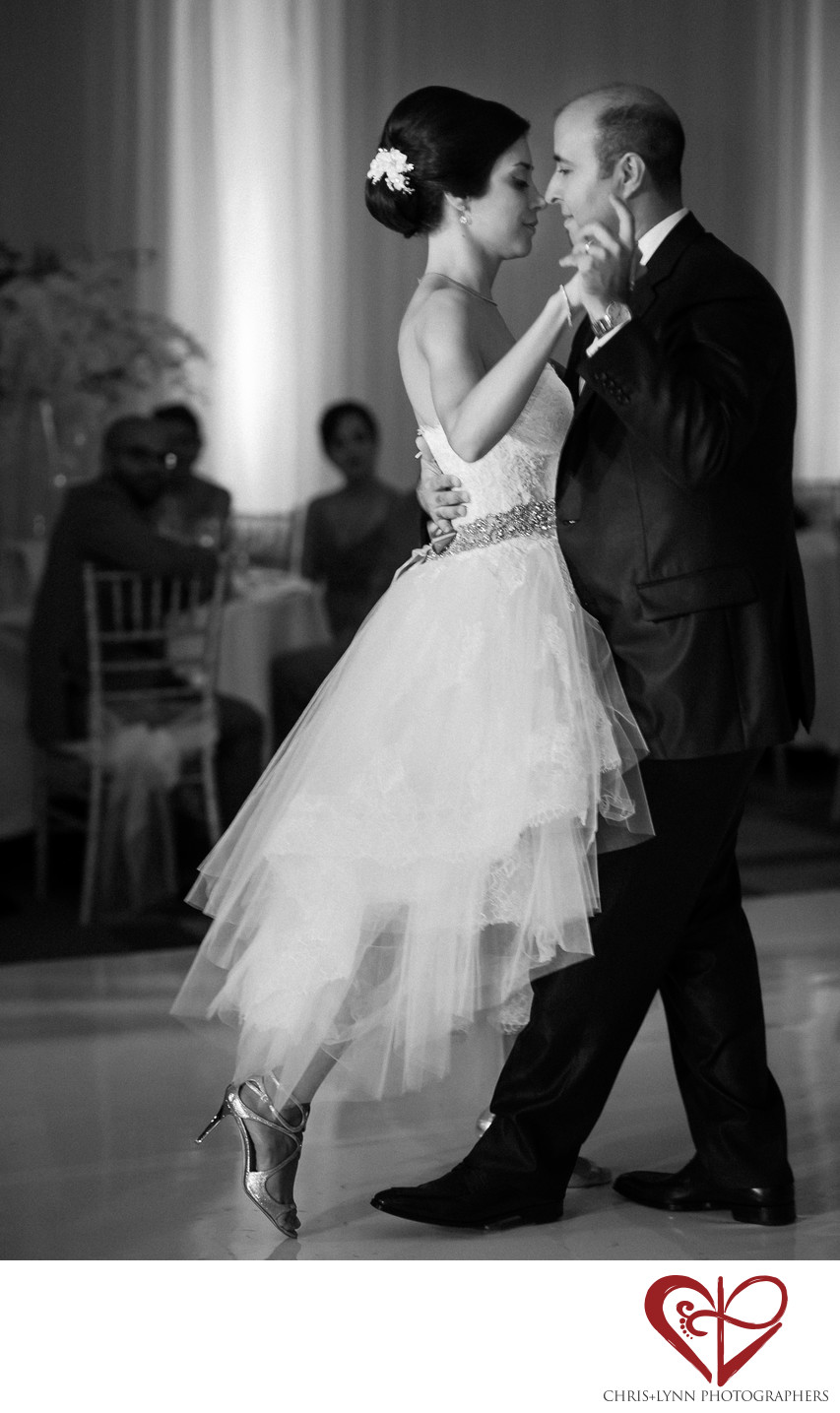 Bride and Groom Dance at Le Blanc Wedding Reception